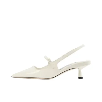 Jimmy Choo Didi Irregular Heel High Heels 4.5cm Women's Latte
