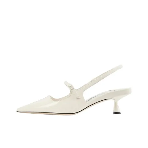 Jimmy Choo Didi Irregular Heel High Heels 4.5cm Women's Latte