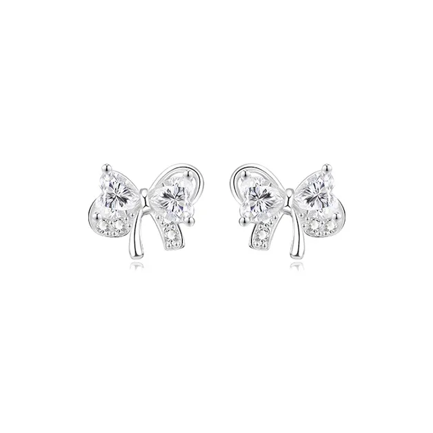 KING TAI SANG 999 Fine Silver Stud Earrings Women's-0