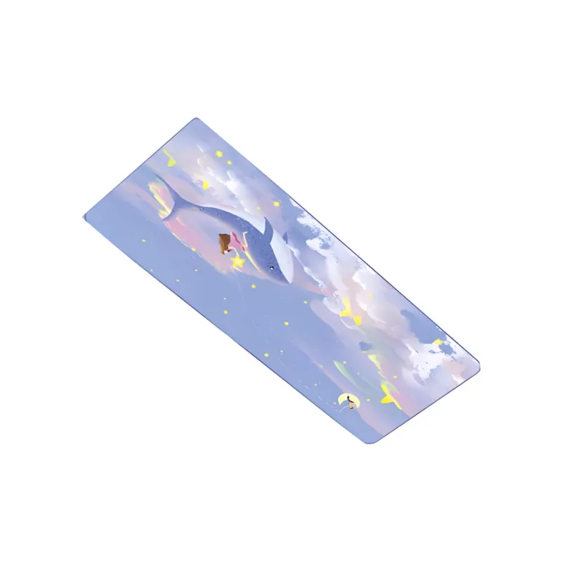 EWEADN Fabric Whales Are Like Purple Water Mouse Pads-2