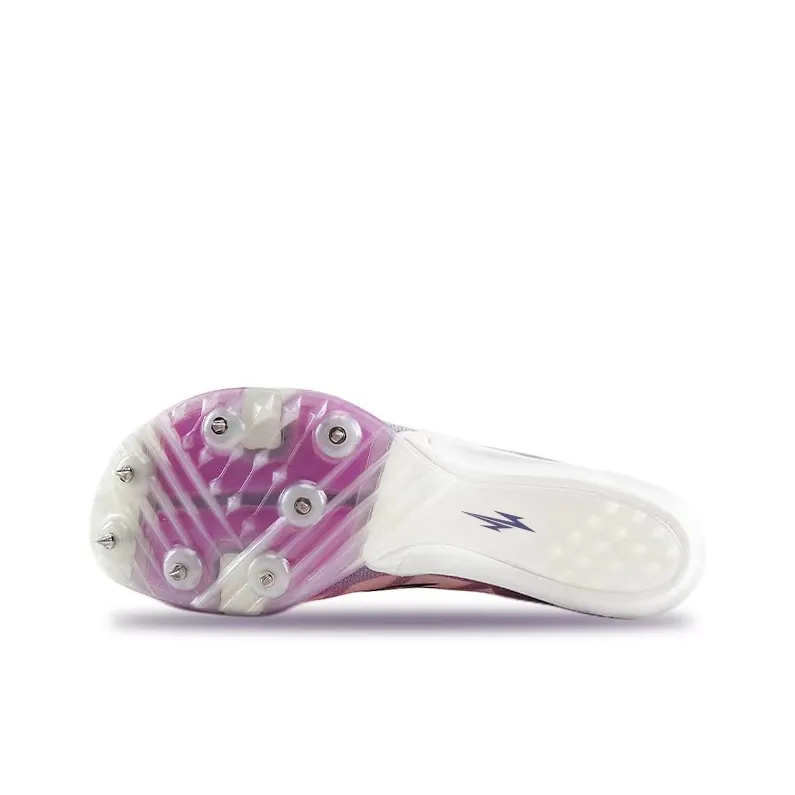 Dynamic Power Durable Breathable Coverage Low Top Training Sprint Running Shoes Unisex White Purple-4