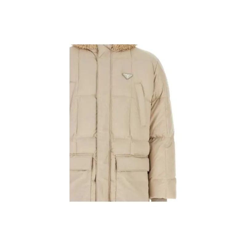 PRADA Down Jackets Men Khaki-5