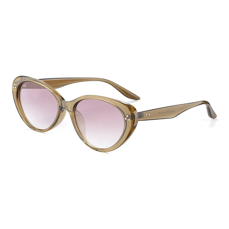 LASHION TR/Memory Plastic Oval Sunglasses Women's-7