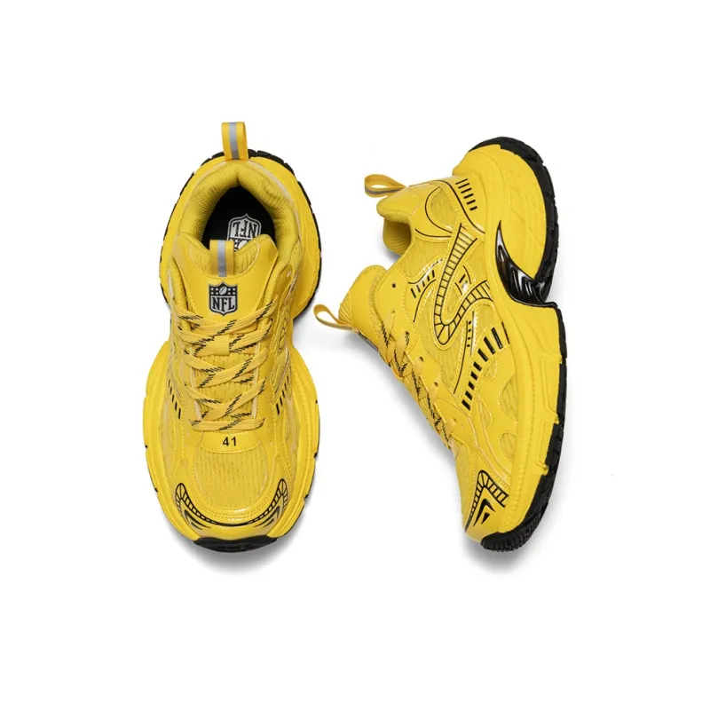 NFL Ultra S Los Angeles Rams Low Top Chunky Sneakers Unisex Yellow-3