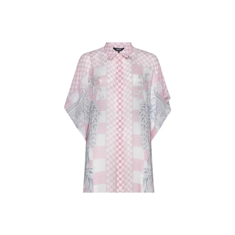 VERSACE Short-Sleeved Dresses Women's Pink-4