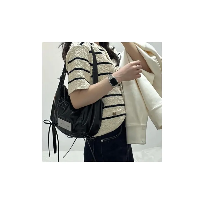 MATIN KIM PU Handbag, Shoulder Bag Unisex Black-4