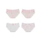 4 Pack-Stripes 2+White+Pink