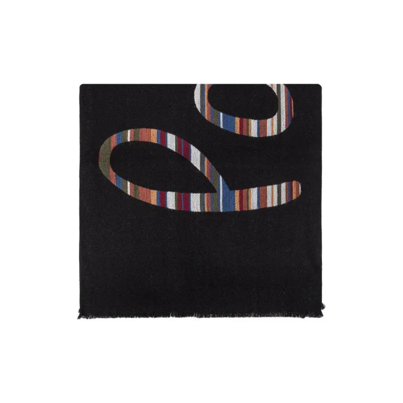 Paul Smith Wool Scarf With Logo-0