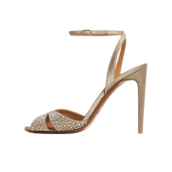 LAUREN RALPH LAUREN Kandice Strap Sandals 10cm Women's Gold