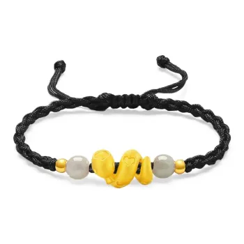 Lao Feng Xiang Gold Bracelet Unisex