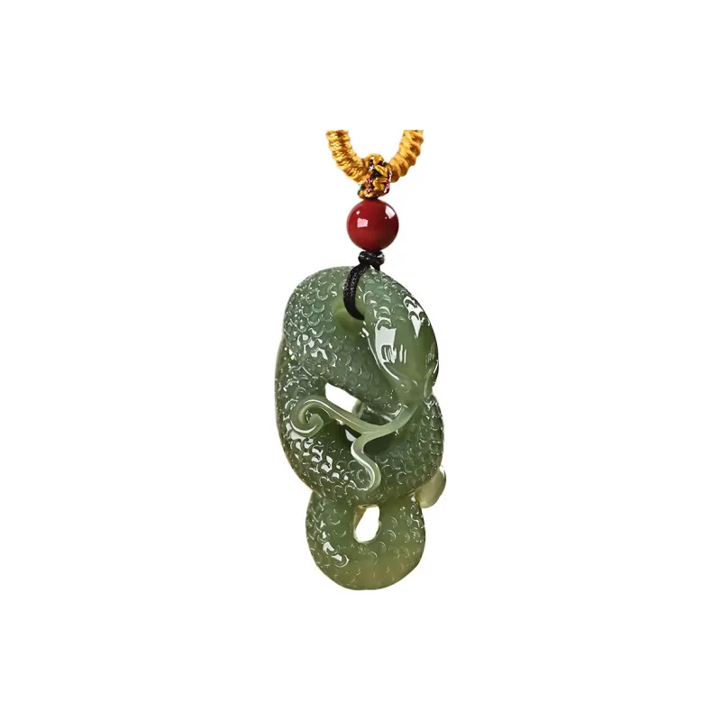 KUNYUYAO Hetian Jade Pendants White Jade Unisex-4