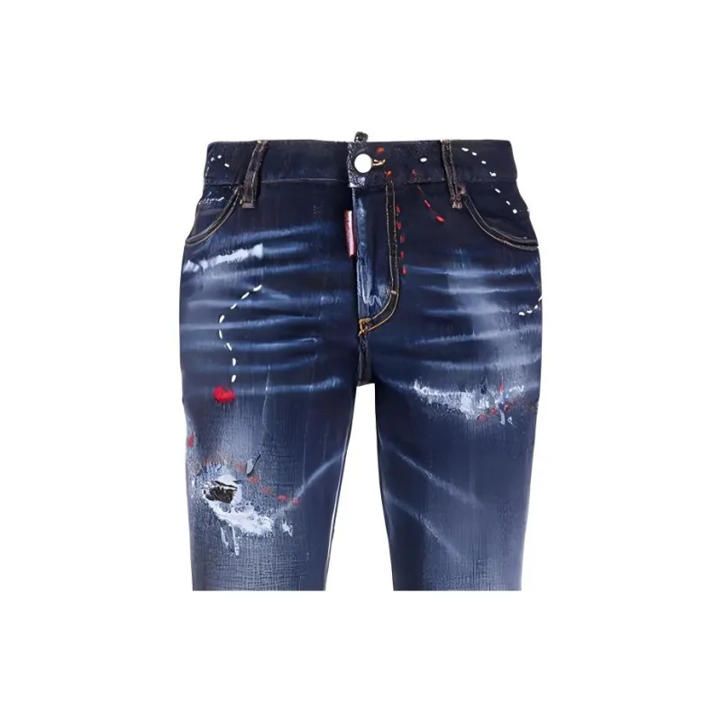 DSQUARED 2 Distressed Skinny Fit Jeans-4