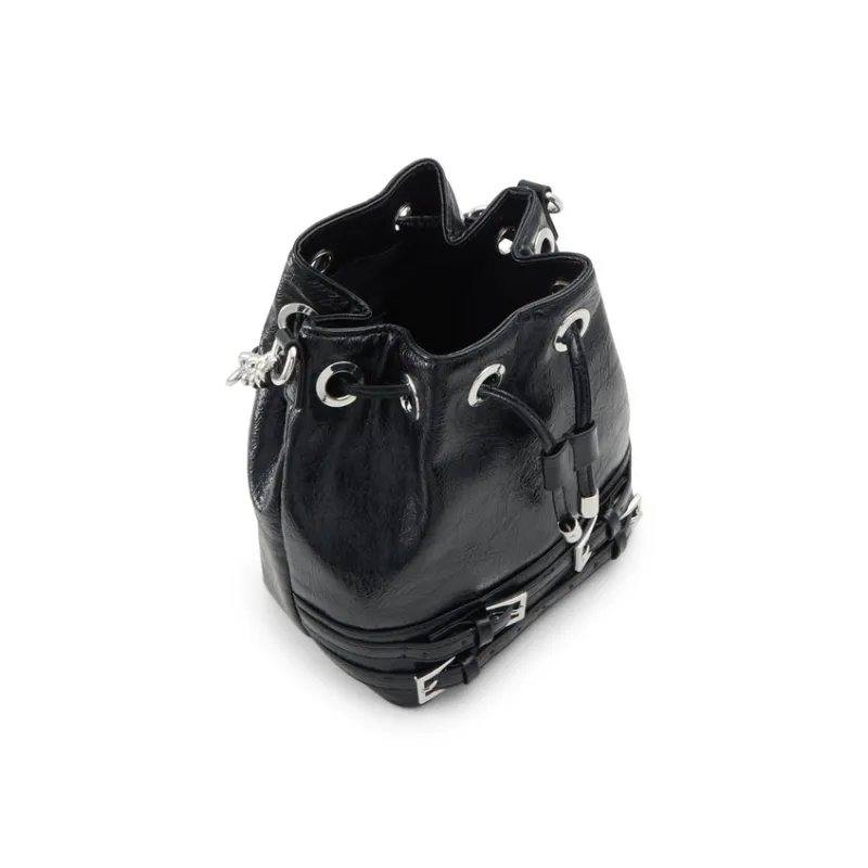 ALDO Artificial Leather Bucket Bag Handbag Trumpets Women's Multicolor-5