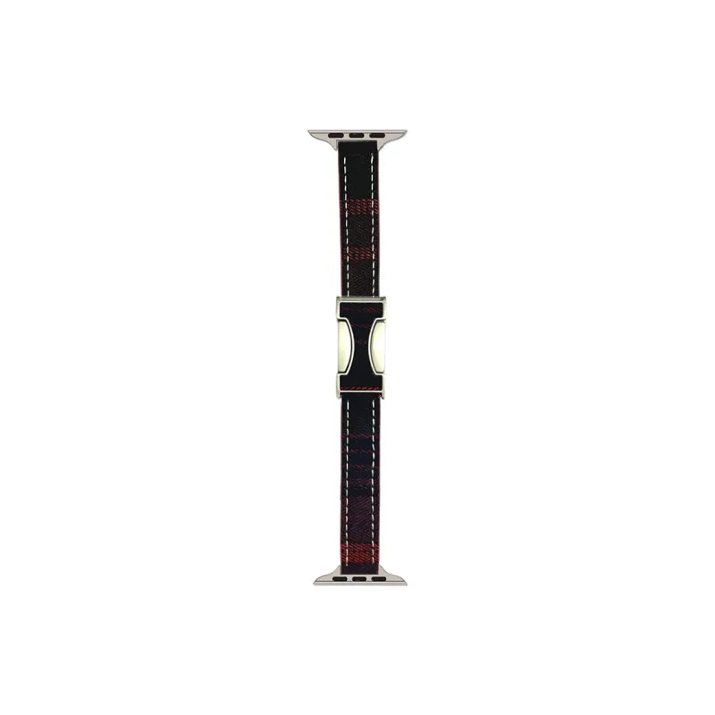 ZHENGGUANG Watch Band Apple Compatibility Woolen, Genuine Leather Material-21