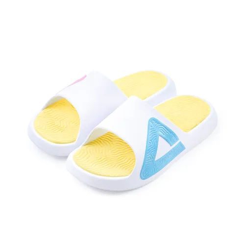 PEAK Tai Ji1.0 EVA Cushioned Slip Resistant Abrasion Resistant Quiet Slide Slippers Unisex Red Blue BUFF