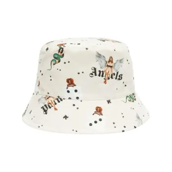PALM ANGELS Pin up Bucket Hat
