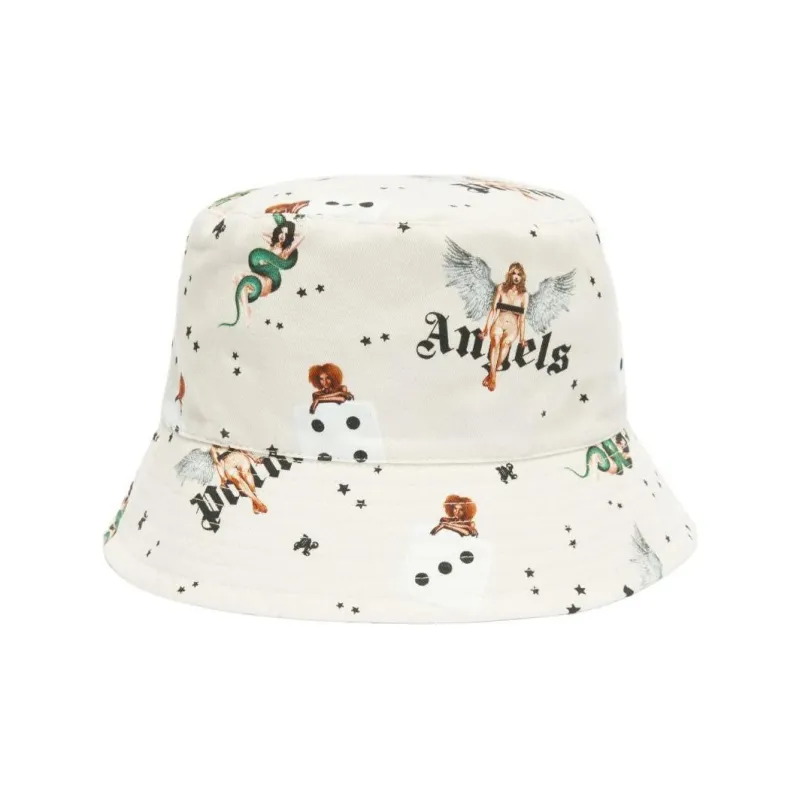 PALM ANGELS Pin up Bucket Hat-0