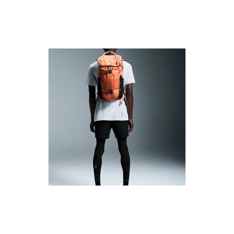 On Recycled Ocean Plastic Backpack Regular Unisex Orange-2