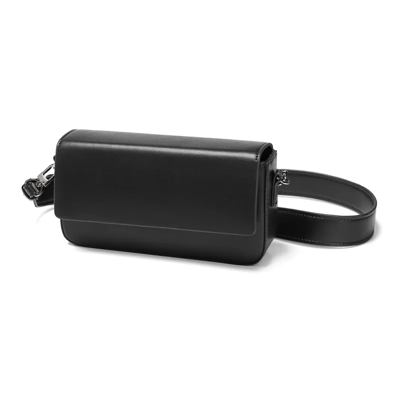 Yawei Kuroda PU Crossbody Bag Trumpets Unisex Black-2