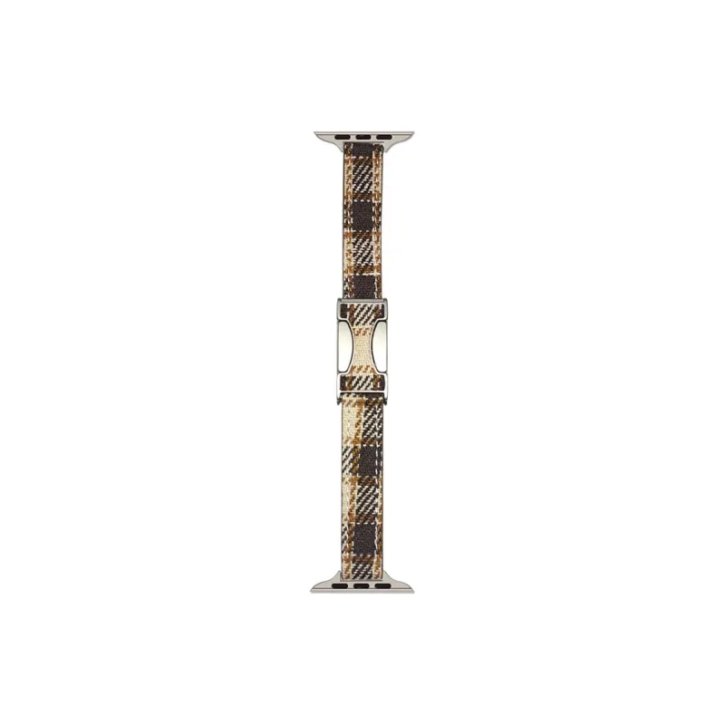 ZHENGGUANG Watch Band Apple Compatibility Woolen, Genuine Leather Material-3