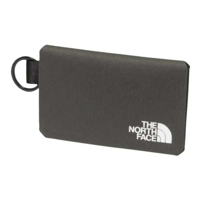 THE NORTH FACE Polyester Card Holder Card Holder Regular Unisex Nouveau Gray Green-1