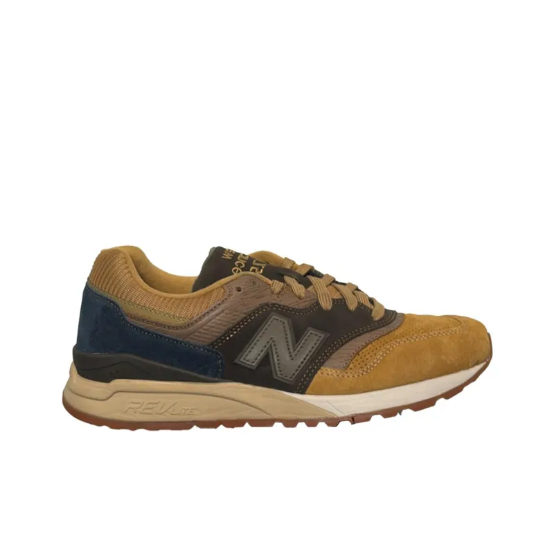 New Balance NB 997 Anti Slip Wear Resistant Low Top Casual Running Shoes Men's Sand Yellow-1