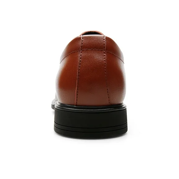 EGCHI Dress Shoes Men Low Top Black/Brown-7