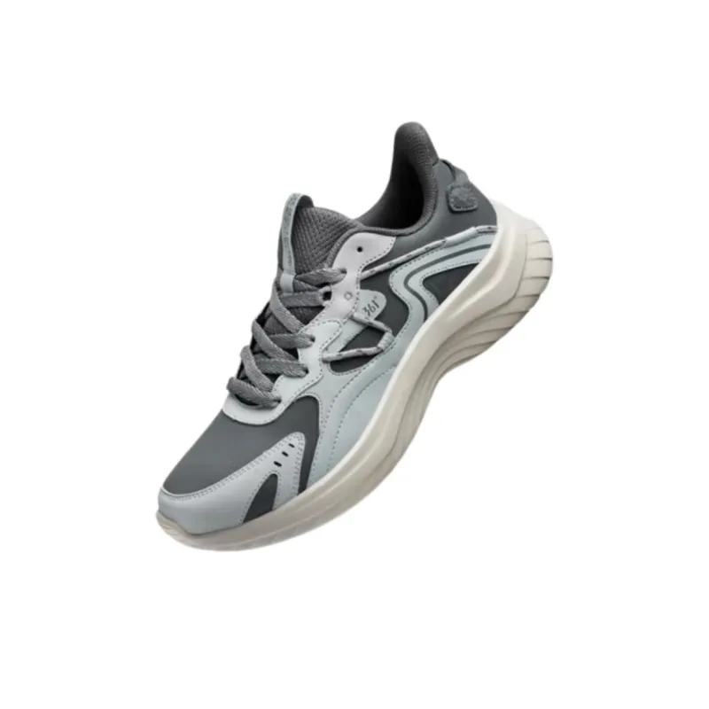 361° Anti Slip Wear Resistant Low Top Running Shoes Men's Gray-1