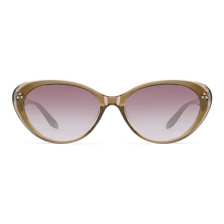 LASHION TR/Memory Plastic Oval Sunglasses Women's-8