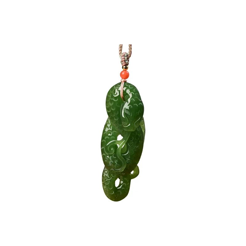 KUNYUYAO Hetian Jade Pendants White Jade Unisex-59