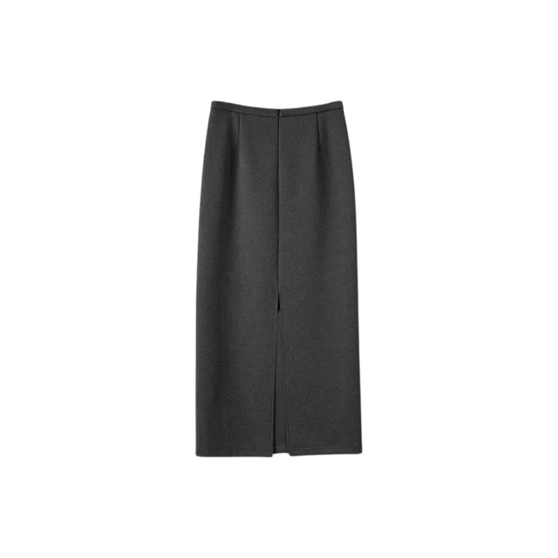Late White Casual Long Skirt Women's Ancora Red-7