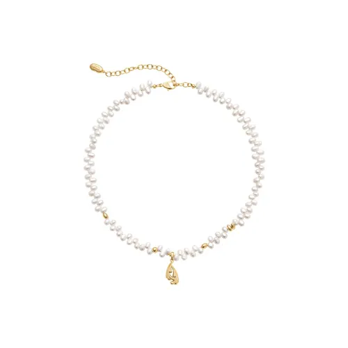 Amber Lollipop Pearl Necklaces Women's