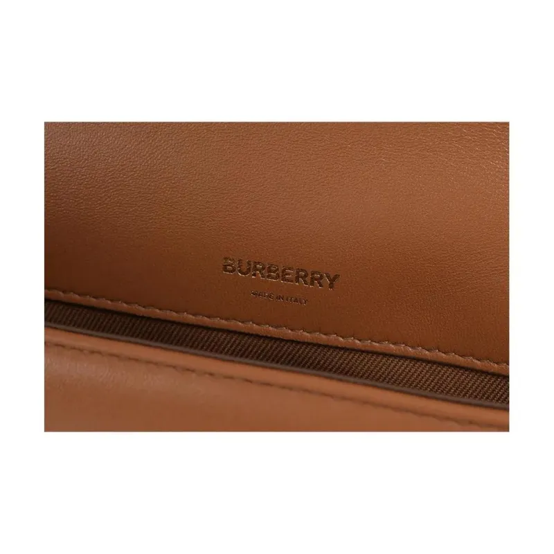Burberry Lola Bag Lambskin Shoulder Bag Trumpets Women's Maple Brown-5