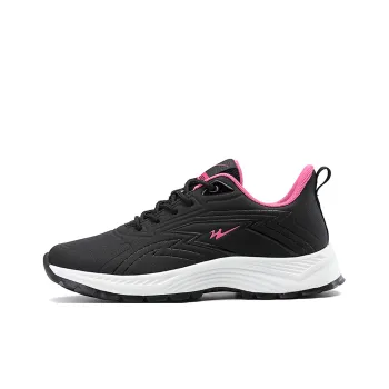 Binary Low Top Casual Shoes Women's Black Rose Red