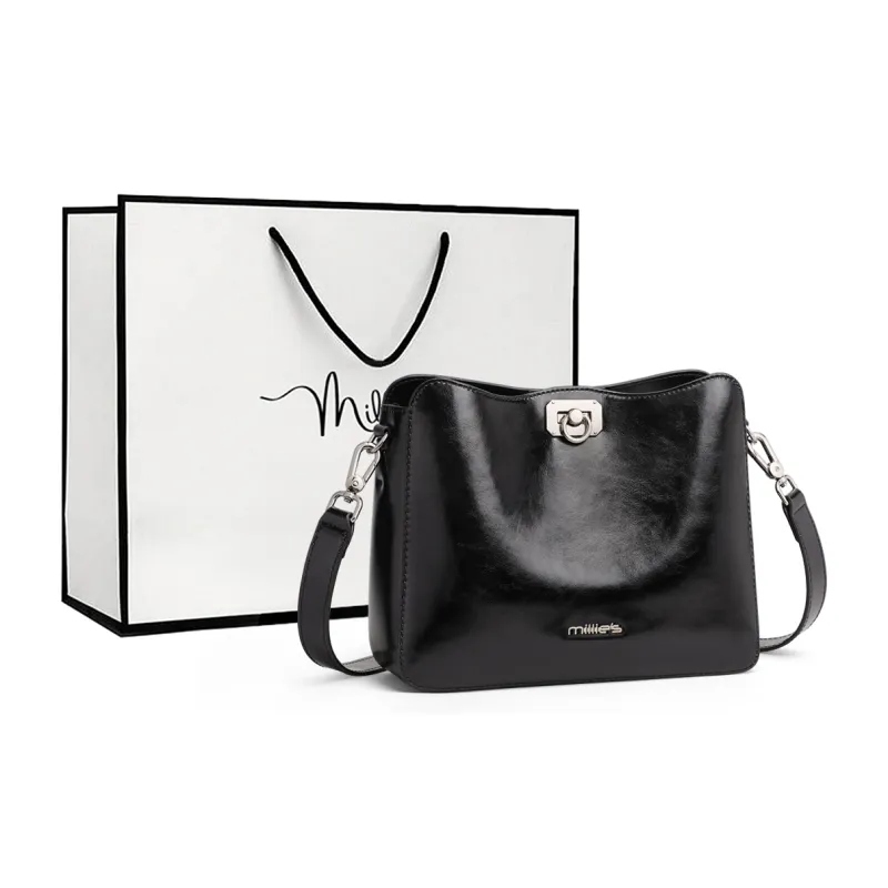 MILLIE'S Synthetic Leather Shoulder Bag, Crossbody Bag, Bucket Bag Women's Silver-6