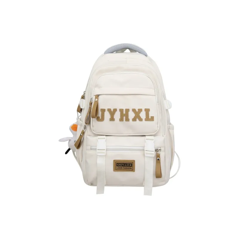 GOBLIN SHARKS 1759 Nylon Backpack Large Size Unisex Black/White/Red/Green/Khaki-7