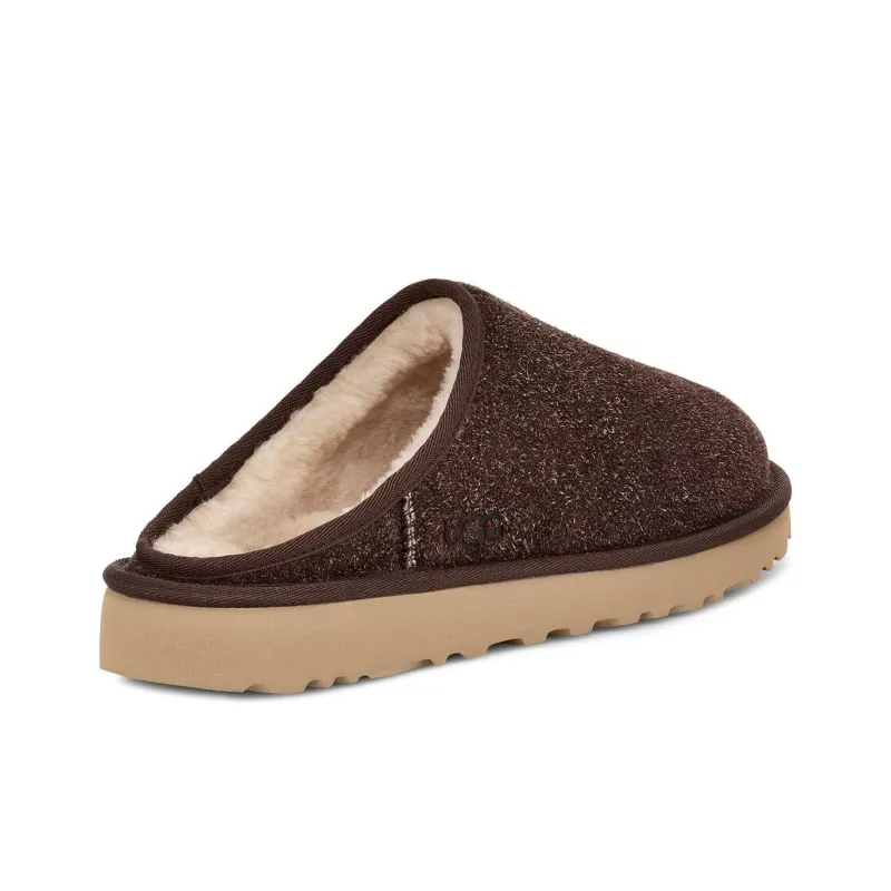 UGG Classic Slip On Shaggy Suede Slipper Burnt Cedar-3