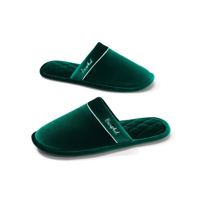 Barphil Men's & Women's Indoor Home Fall & Winter Slip Resistant Cotton Slipper With Soft Sole Closed Toe Casual-20
