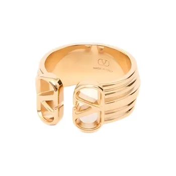 Valentino Brass Rings Women's Gold