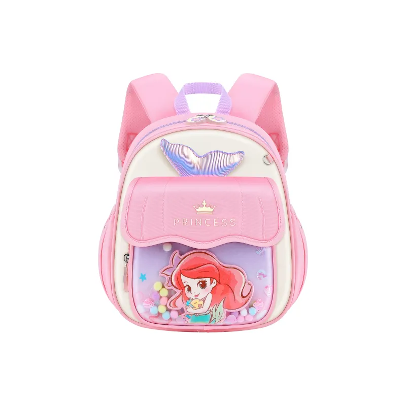 Disney Princess Polyester Kids' Student Backpack Bag Regular Kids' Pink-1