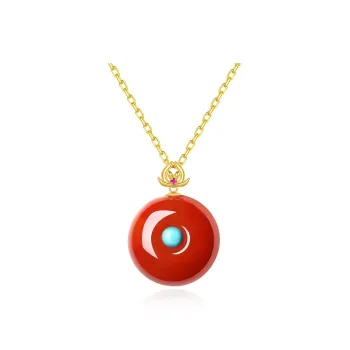 QIAOWUQIAONV Southern Red Agate Necklaces Women's