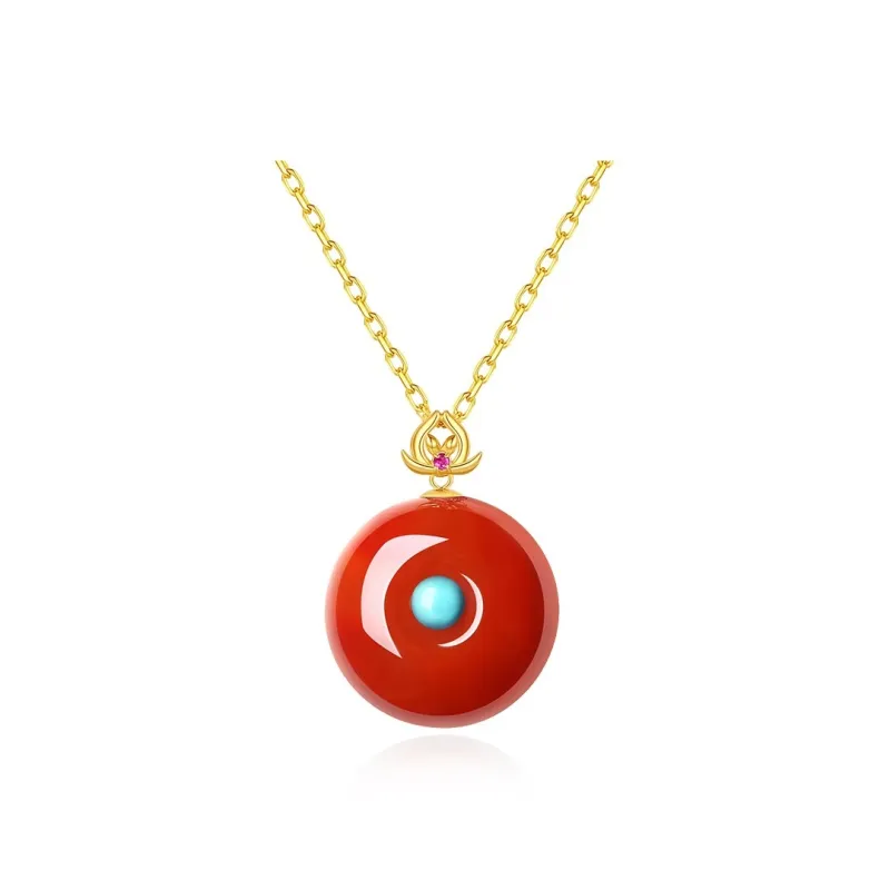 QIAOWUQIAONV Southern Red Agate Necklaces Women's-0