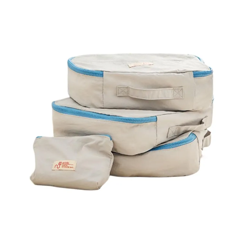 Bromen Wash Nylon With Water Storage Bag Unisex Light Gray-4