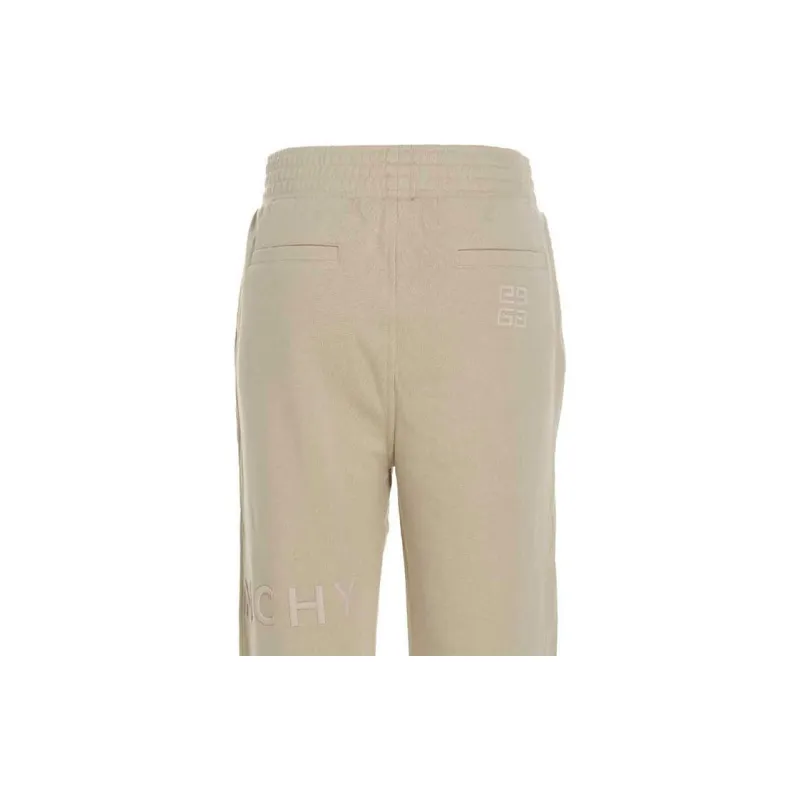 Givenchy Embroidered Slim Fit Pants 'Light Beige'-4