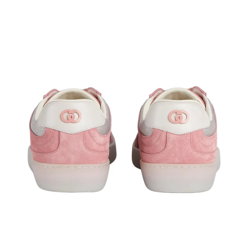 GUCCI Incrocio GG Low Top Skateboard Shoes Men's Pink-4