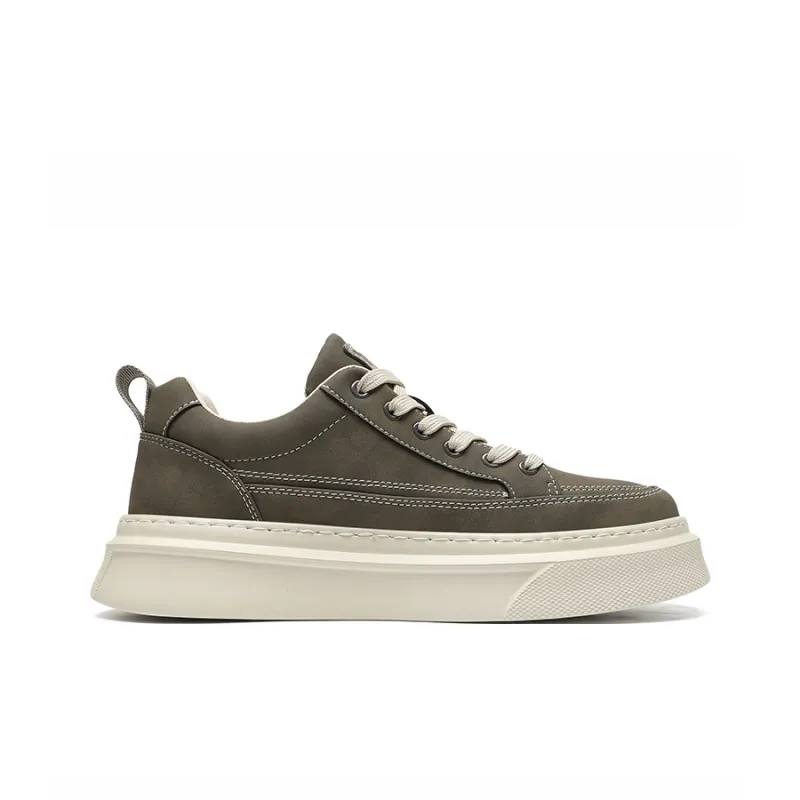 CEDAR HAN Abrasion Resistant Lightweight Height Increasing Low Top Skateboard Shoes Men's-1