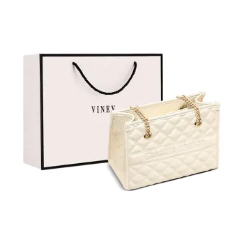 VINEY Cow Leather Tote Bag Shopping Bag Shoulder Bag Regular Women's Ecru