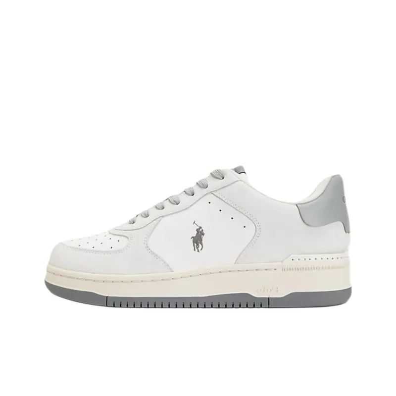 Polo Ralph Lauren Court Low Top Skateboard Shoes Men's Gray-0