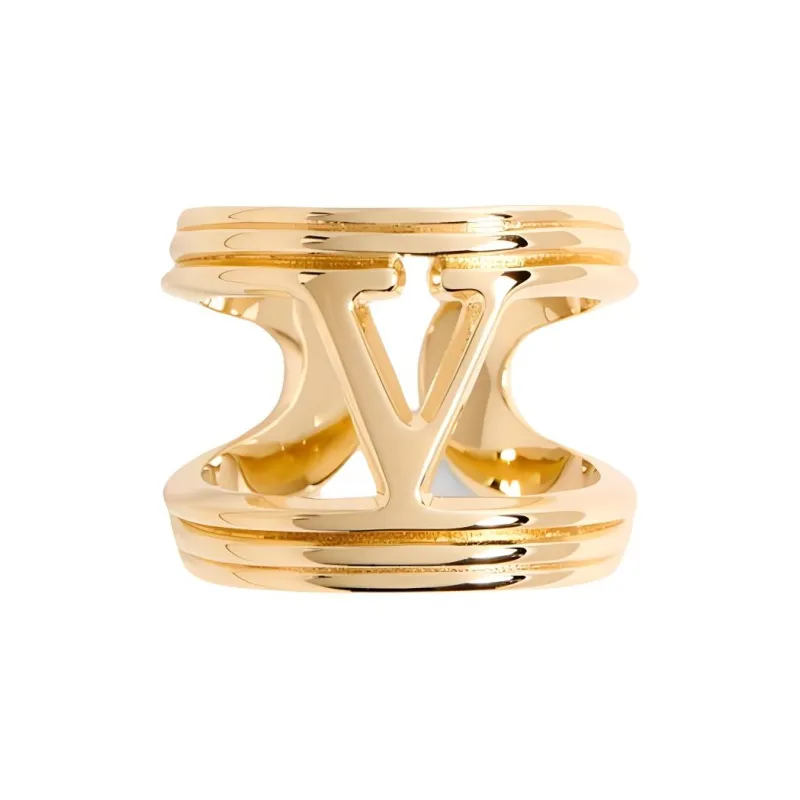 Valentino Metal Rings Women's Gold-0