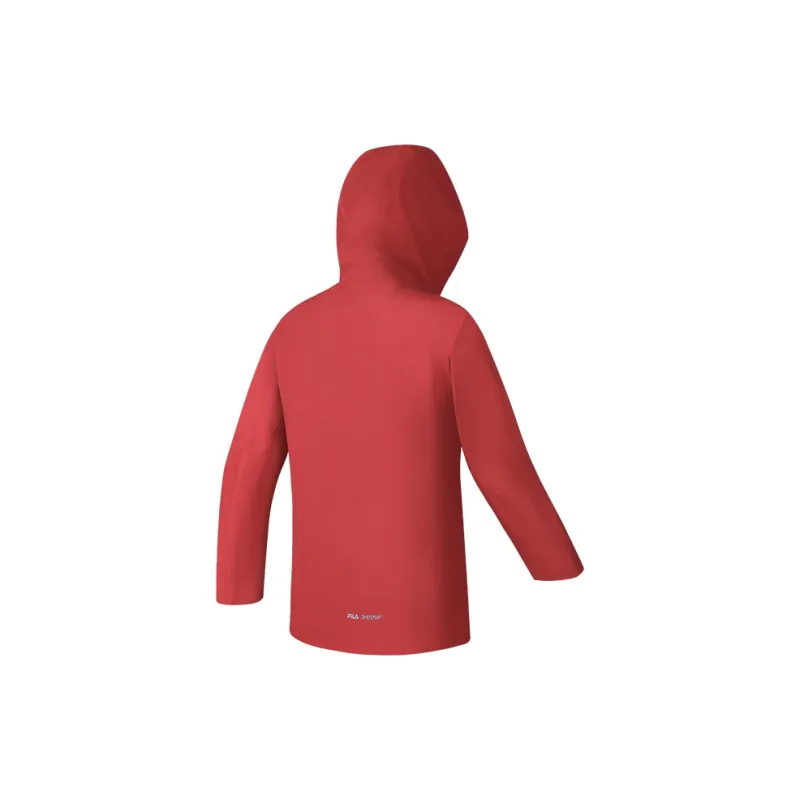 FILA Water Resistant Windbreaker Jacket Women's Dark Brier Red-1